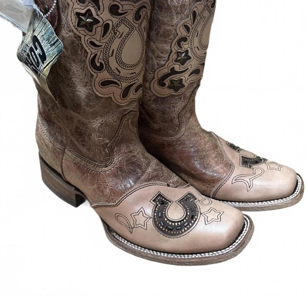 NEW CORRAL women's boots in cognac